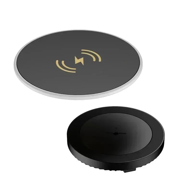 40MM Distance Invisible Hidden Under Desk Wireless Charger Pad Stand Phone Fast Wireless Charging Station For iPhone 15 Samsung