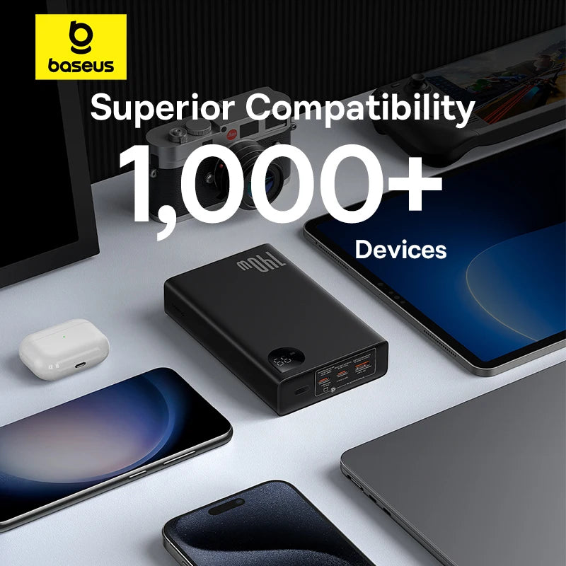 BASEUS GUARDIAN 140W - 24000mAh Power Bank (UK, 3-Port)