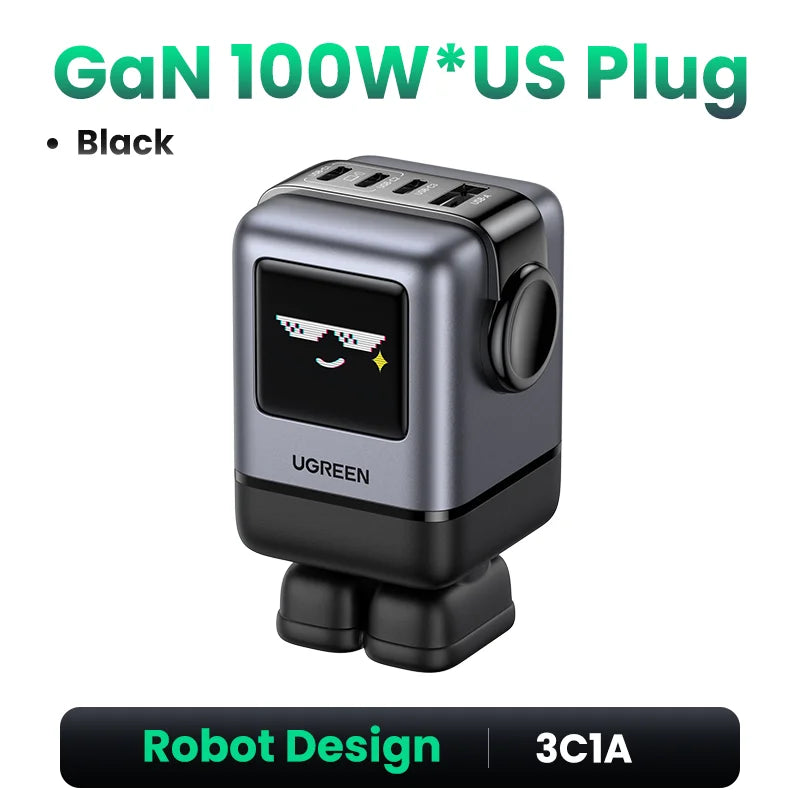 UGREEN UNO 100W - GaN Robot Fast Charger (UK, CE Certified)