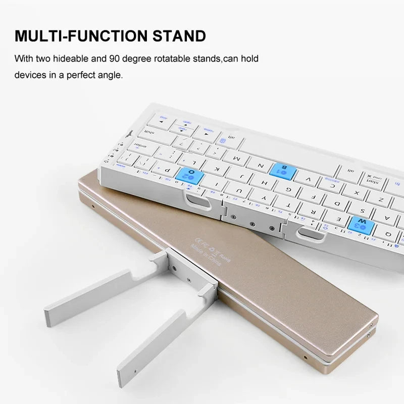 BOW FOLIO AIR - Mini Folding Bluetooth Keyboard (3 Devices)