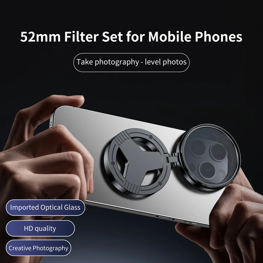 FluidShot Pro 52mm CPL Magnetic Filter - iPhone & Android Camera Lens