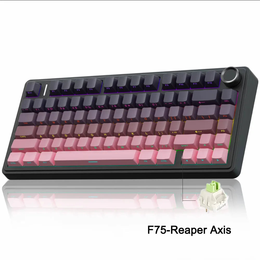 AULA F75 Gaming Mechanical Keyboard - RGB 75% Wireless/Bluetooth
