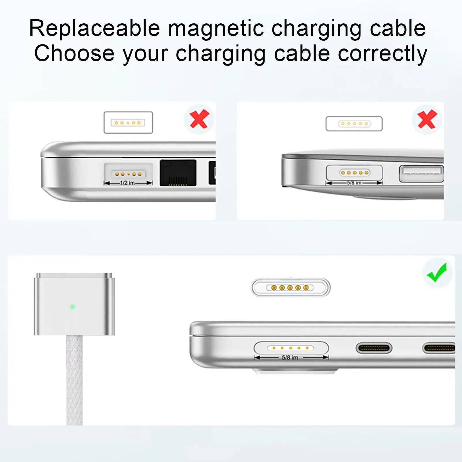 DRIVISION MAGLINK 140W - Magnetic Magsafe 3 Charging Cable for MacBook Pro